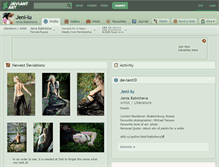Tablet Screenshot of jeni-lu.deviantart.com