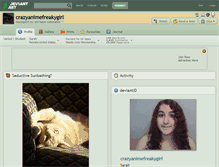 Tablet Screenshot of crazyanimefreakygirl.deviantart.com