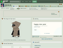 Tablet Screenshot of marcos-zx.deviantart.com
