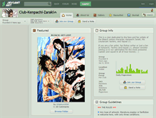 Tablet Screenshot of club-kenpachi-zaraki.deviantart.com