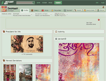 Tablet Screenshot of deemaah.deviantart.com