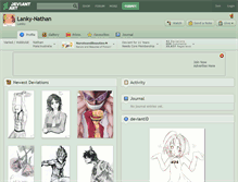 Tablet Screenshot of lanky-nathan.deviantart.com