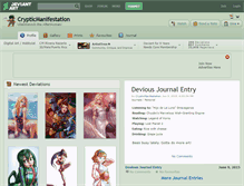 Tablet Screenshot of crypticmanifestation.deviantart.com
