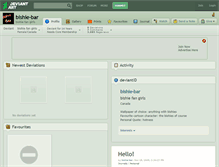 Tablet Screenshot of bishie-bar.deviantart.com