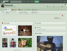 Tablet Screenshot of darkicelink.deviantart.com