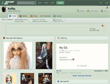Tablet Screenshot of koffka.deviantart.com