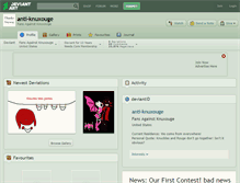 Tablet Screenshot of anti-knuxouge.deviantart.com