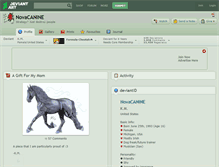 Tablet Screenshot of novacanine.deviantart.com