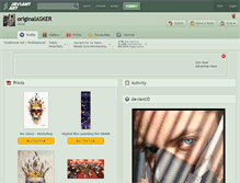 Tablet Screenshot of originalasker.deviantart.com