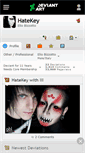 Mobile Screenshot of hatekey.deviantart.com