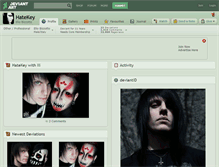 Tablet Screenshot of hatekey.deviantart.com