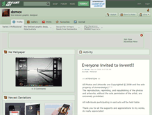 Tablet Screenshot of domex.deviantart.com