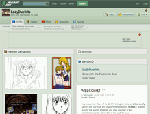 Tablet Screenshot of ladyduelists.deviantart.com