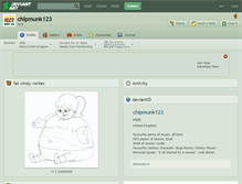 Tablet Screenshot of chipmunk123.deviantart.com
