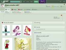 Tablet Screenshot of mikaru-rurushu-rai07.deviantart.com