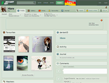 Tablet Screenshot of hiore.deviantart.com