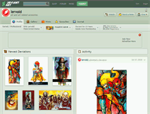 Tablet Screenshot of lervold.deviantart.com