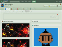 Tablet Screenshot of christian217.deviantart.com