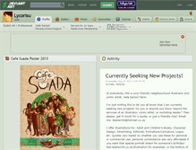 Tablet Screenshot of lycorisu.deviantart.com