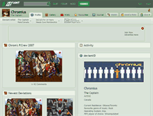 Tablet Screenshot of chromius.deviantart.com