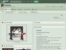 Tablet Screenshot of karineko.deviantart.com