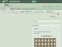 Tablet Screenshot of e3yzhi.deviantart.com