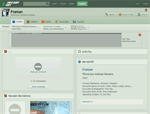 Tablet Screenshot of framan.deviantart.com
