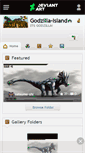 Mobile Screenshot of godzilla-island.deviantart.com