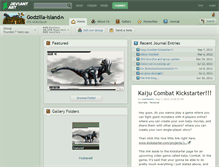 Tablet Screenshot of godzilla-island.deviantart.com