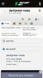 Mobile Screenshot of darkjester-reala.deviantart.com