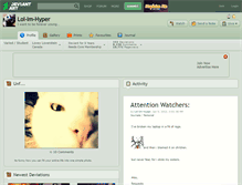 Tablet Screenshot of lol-im-hyper.deviantart.com