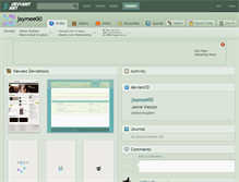 Tablet Screenshot of jaymee00.deviantart.com