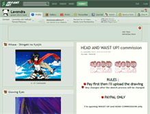 Tablet Screenshot of lavendra.deviantart.com