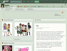 Tablet Screenshot of kisshu.deviantart.com