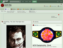 Tablet Screenshot of darth-silas.deviantart.com