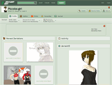 Tablet Screenshot of piccolos-girl.deviantart.com