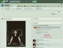 Tablet Screenshot of codexcs.deviantart.com