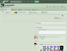 Tablet Screenshot of justme20092.deviantart.com