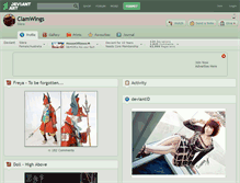 Tablet Screenshot of clamwings.deviantart.com
