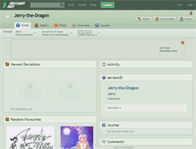 Tablet Screenshot of jerry-the-dragon.deviantart.com