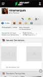 Mobile Screenshot of ninamarques.deviantart.com