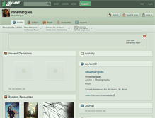 Tablet Screenshot of ninamarques.deviantart.com