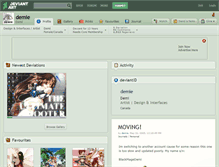 Tablet Screenshot of demie.deviantart.com