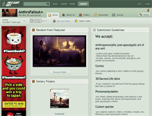 Tablet Screenshot of anthrofallout.deviantart.com