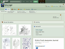 Tablet Screenshot of echo-angel.deviantart.com