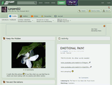 Tablet Screenshot of lynzerd22.deviantart.com