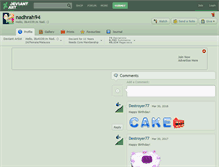 Tablet Screenshot of nadhrah94.deviantart.com