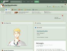 Tablet Screenshot of kamikazedoodlez.deviantart.com