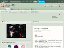 Tablet Screenshot of animelover556.deviantart.com