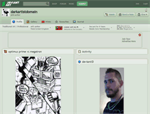Tablet Screenshot of darkartistdomain.deviantart.com